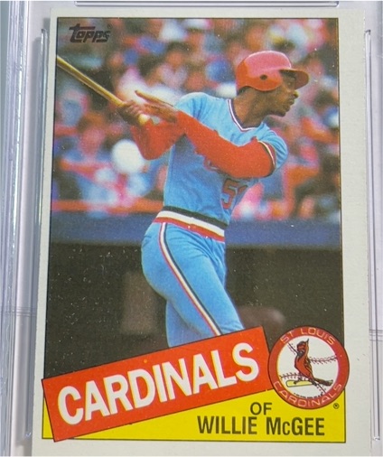 1985 Topps #757 Willie McGee — front
