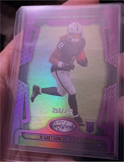 2025 Panini Certified #125 Ashton Jeanty — front