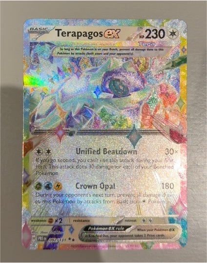 2024 Pokémon TCG Stellar Crown #128 Terapagos EX — front