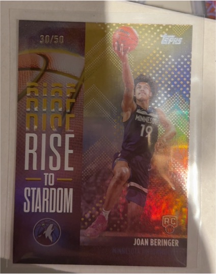 2025-26 Topps Basketball #RTS-17 Joan Beringer Rise to Stardom — front
