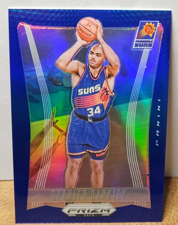 2023-24 Panini Prizm Deca #150 Charles Barkley Blue Prizm — front