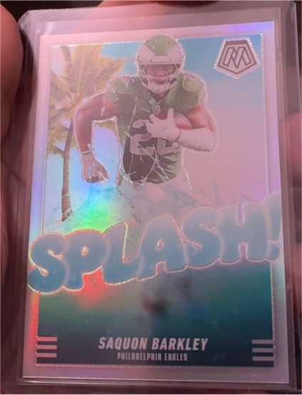 2025 Panini Mosaic Splash! Saquon Barkley — front