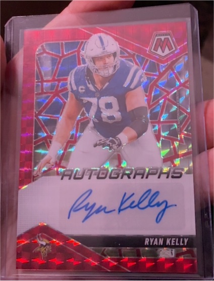 2025 Panini Mosaic Autographs #AMC-RK Ryan Kelly — front