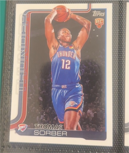 2025-26 Topps #215 Thomas Sorber — front