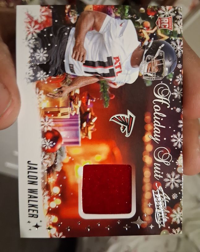 2025 Panini Absolute Football Holiday Suit #HS-JWR Jalon Walker — front
