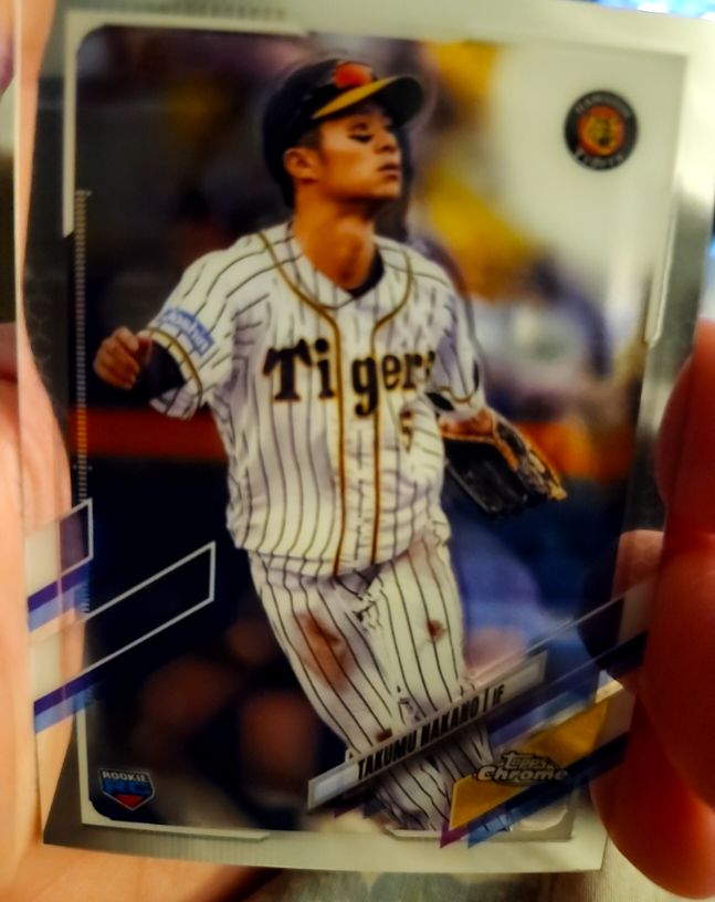 2021 Topps Chrome NPB #124 Takumu Nakano — front