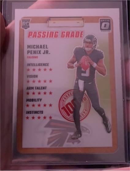 2024 Donruss Optic #5 Michael Penix Jr. Passing Grade — front