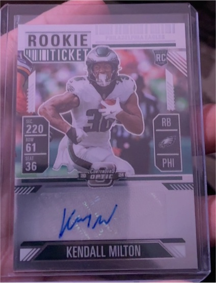 2024 Panini Contenders Optic #164 Kendall Milton — front