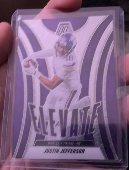 2025 Panini Mosaic #13 Justin Jefferson Elevate Minnesota Vikings — front