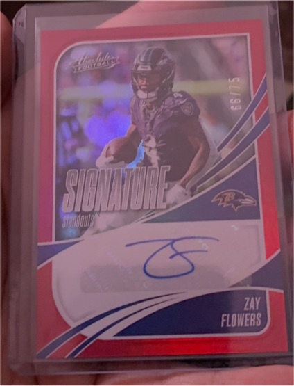 2025 Panini Absolute Signature Standouts #SS-ZF Zay Flowers — front