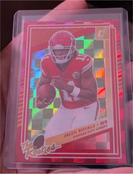 2025 Panini Donruss #27 Jalen Royals The Rookies Kansas City Chiefs — front