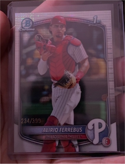 2025 Bowman Chrome #BCP-198 Alirio Ferrebus — front
