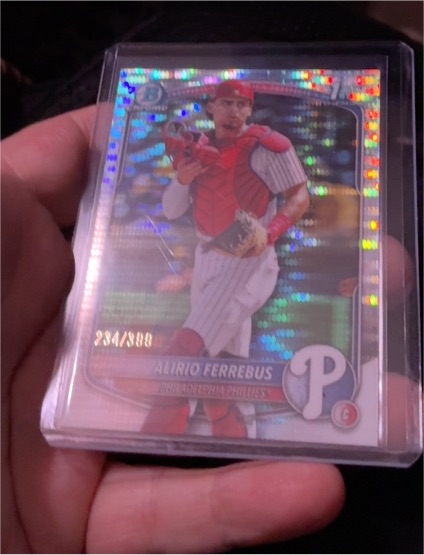 2025 Bowman Chrome #BCP-198 Alirio Ferrebus — front