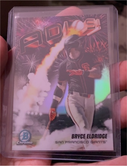 2025 Bowman Chrome Adios! #AD-10 Bryce Eldridge — front