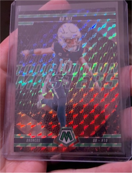 2025 Panini Mosaic #1 Bo Nix Touchdown Masters Denver Broncos — front
