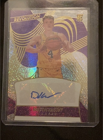 2024-25 Panini Revolution #RA-DAL Dalton Knecht Rookie Auto — front