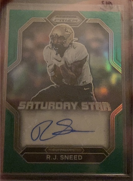 2023 Panini Prizm Draft Picks Saturday Star Signatures #SSS-RSN R.J. Sneed — front