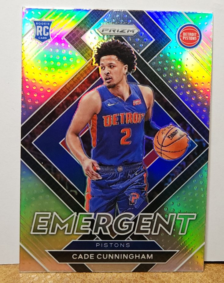 2021-22 Panini Prizm #22 Cade Cunningham Emergent Rookie — front