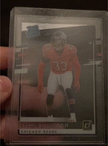 2020 Panini Chronicles #RR-JAJ Jaylon Johnson Clearly Donruss Rated Rookies — front