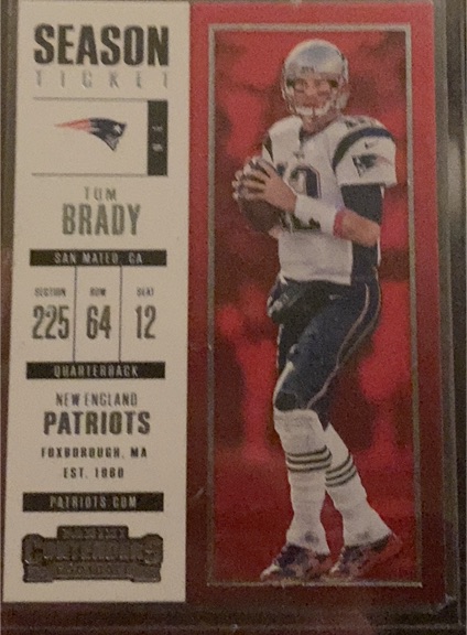 2017 Panini Contenders #95 Tom Brady — front
