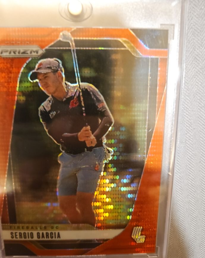 2025 Panini Prizm Orange Pulsar Prizm Sergio Garcia — front