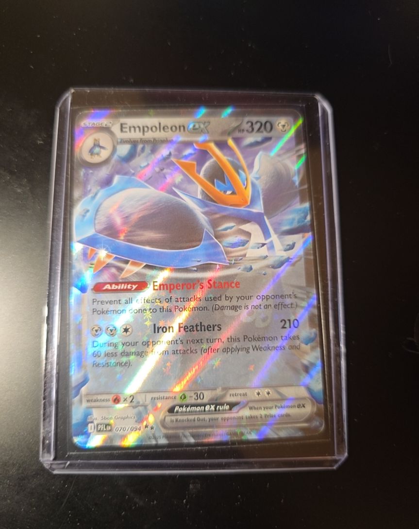 2023 Pokemon TCG Phantasmal Flames #070 Empoleon EX — front