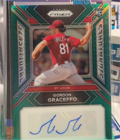 2024 Panini Prizm Sensational Signatures Green Prizm #SS-GG Gordon Graceffo — front