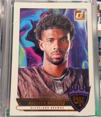 2025 Donruss #RGK-SSS Shedeur Sanders Gridiron Kings Rookie — front