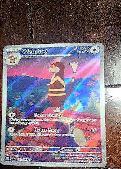 2025 Pokémon SV White Flare #153 Watchog Illustration Rare — front