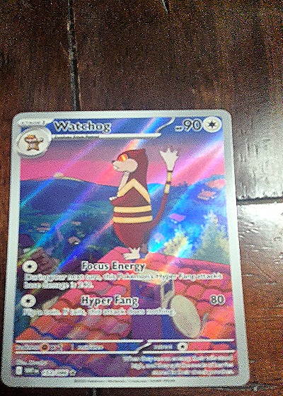 2025 Pokémon TCG #153/086 Watchog Illustration Rare SV: White Flare — front