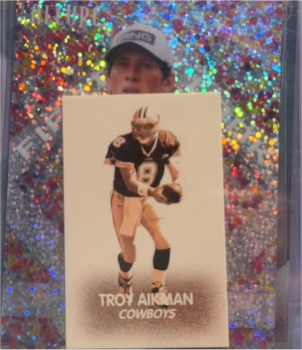 2012 Topps Troy Aikman #20 Mini Insert Dallas Cowboys — front