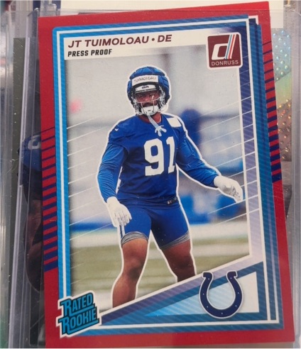2025 Donruss #398 JT Tuimoloau — front