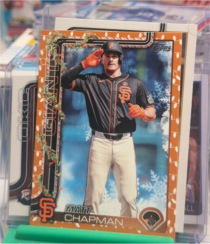 2025 Topps Holiday #H177 Matt Chapman — front