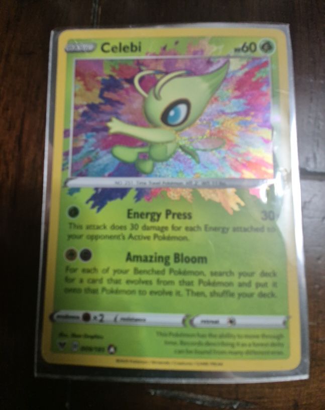 2020 Pokémon TCG Vivid Voltage #009 Celebi — front