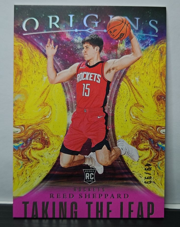 2024-25 Panini Origins #14 Reed Sheppard Taking the Leap Rookie Card — front