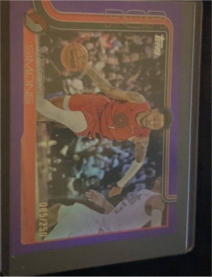 2025-26 Topps #123 Anfernee Simons — front
