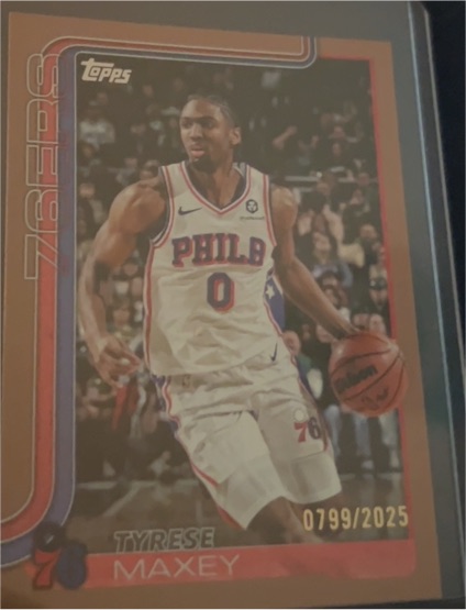 2025-26 Topps #21 Tyrese Maxey — front
