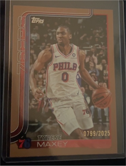 2025-26 Topps #21 Tyrese Maxey — front
