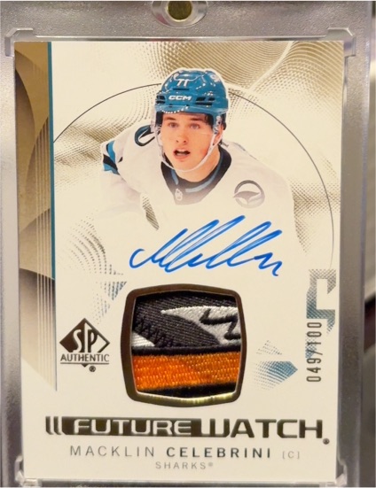 2024-25 Upper Deck SP Authentic Future Watch #049 Macklin Celebrini — front