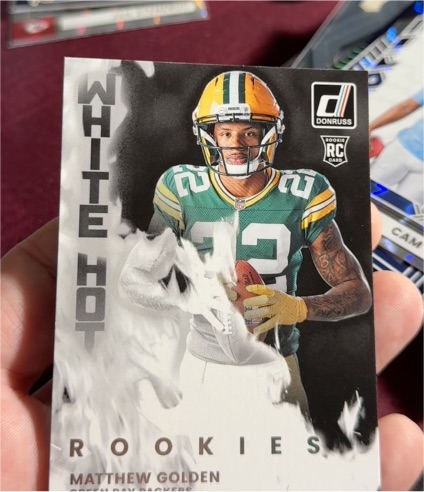 2025 Panini Donruss White Hot Rookies #WHR-MTG Matthew Golden — front
