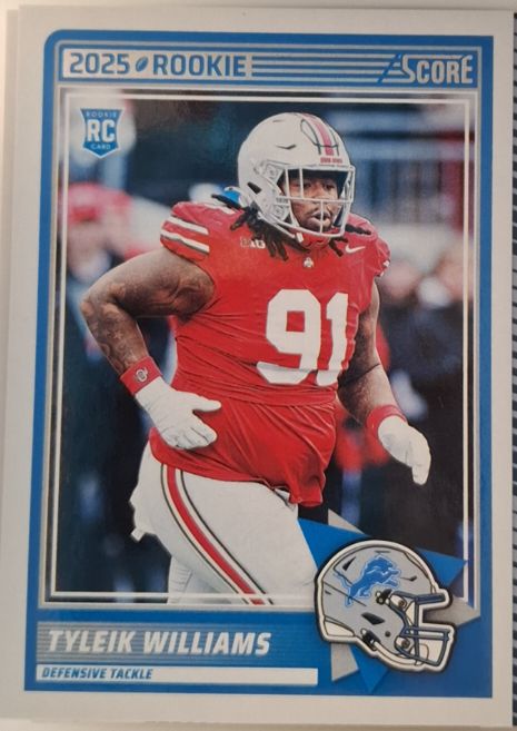 2025 Panini Score #85 Tyleik Williams — front