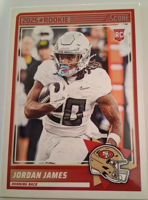 2025 Panini Score #47 Jordan James — front