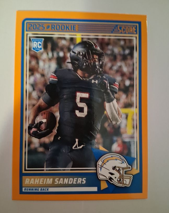 2025 Panini Score #45 Raheim Sanders — front
