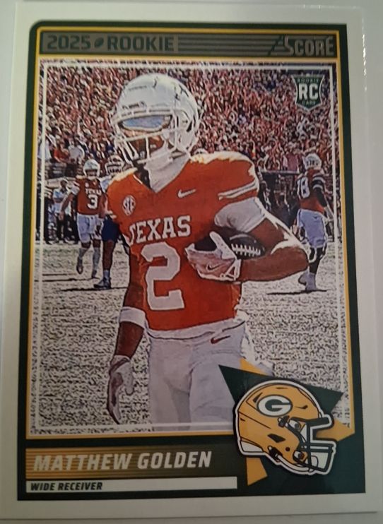 2025 Panini Score #56 Matthew Golden RC — front