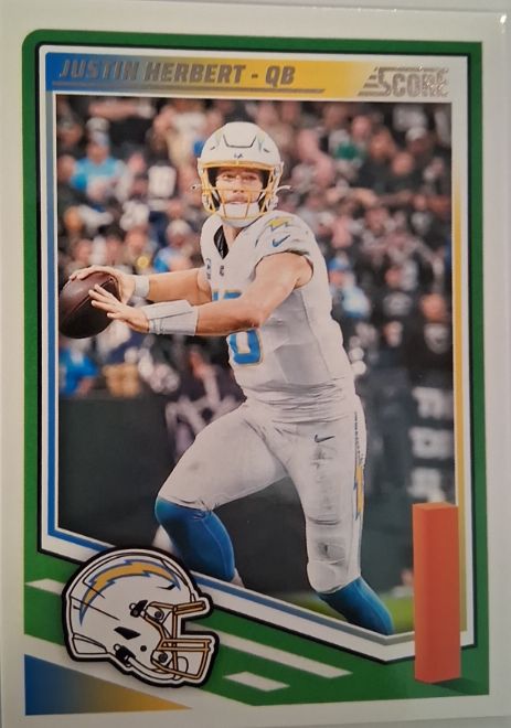 2025 Panini Score #220 Justin Herbert — front