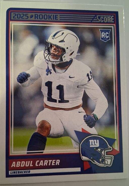 2025 Panini Score #16 Abdul Carter — front