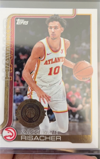 2025-26 Topps #62 Zaccharie Risacher — front