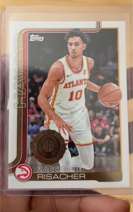 2025-26 Topps #62 Zaccharie Risacher — front