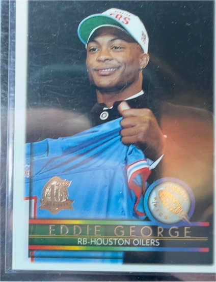 1996 Topps #435 Eddie George RC Houston Oilers — front