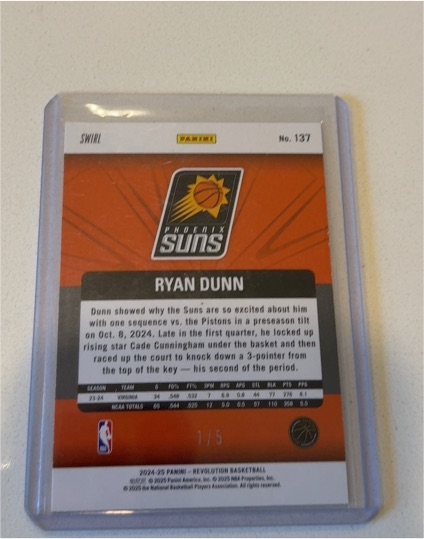 2024-25 Panini Revolution #137 Ryan Dunn — front